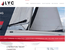 Tablet Screenshot of lymingtonyachtcharters.co.uk